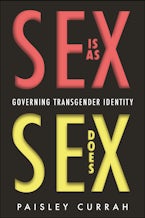 Sex Is as Sex Does Black background with the title in pink and yellow font