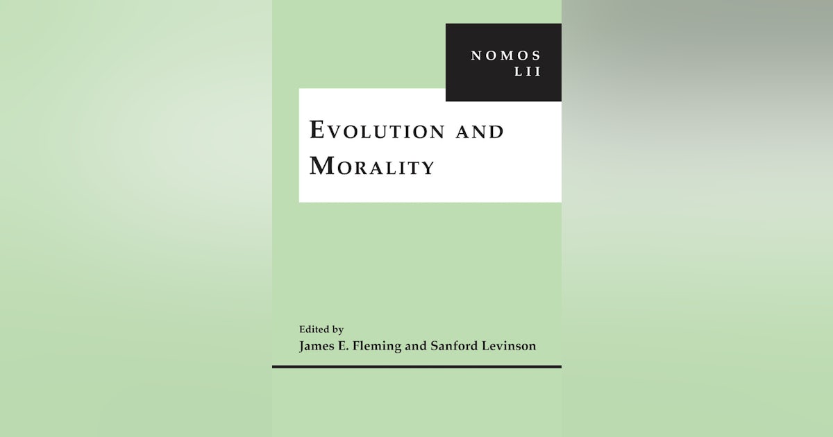Evolution and Morality