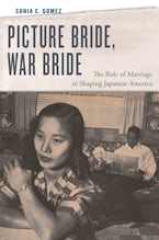 Picture Bride, War Bride Japanese woman facing away from her African American husband.