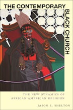 The Contemporary Black Church Abstract illustration of a Black man in priest