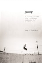 Jump A Black person mid-jump atop a cement wall.